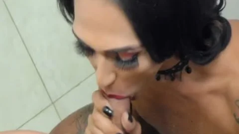 tgirl Bruna Ferrari Seduces A lucky man