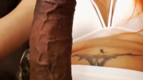 sleazy Trans beauty With brunette dick