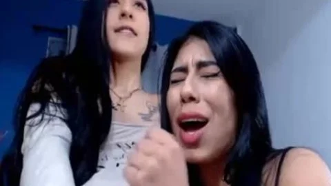 girl Helps Handle TS friends Monstercock