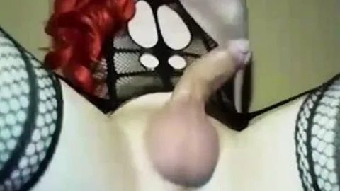 Redhead tgirl Gives Us A sexy Solo Masturbation