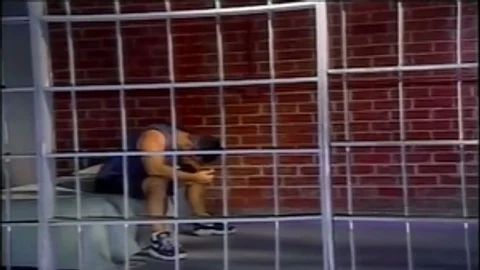 gorgeous lady-man Jail Scene