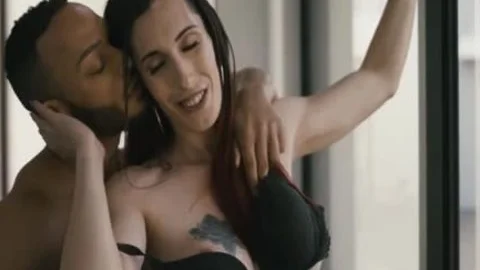 Transbabe Melanie Brooks Boyfriend pokes Her ass So good