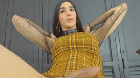 lovely latina In underware Faps Her Girlcock