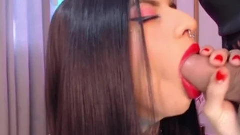 delicious lady-man Deepthroats Her Girlfriend
