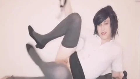 Solo british playing with toys