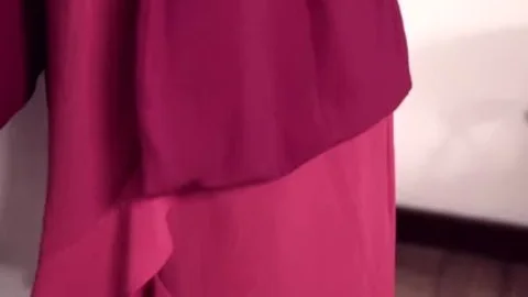 Oiled Up breasty tranny Sucks For cum