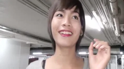 Car Park asian Ladyboy