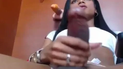 admirable latina sheboy With large 10-Pounder spooge Twice