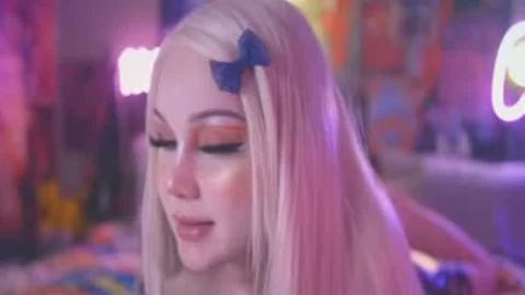 blond 18YO TS ass fake penis nailing