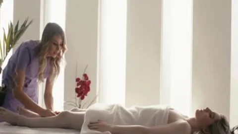 breasty TS Masseuse Casey Kisses fucks TS Ella Hollywoods wazoo