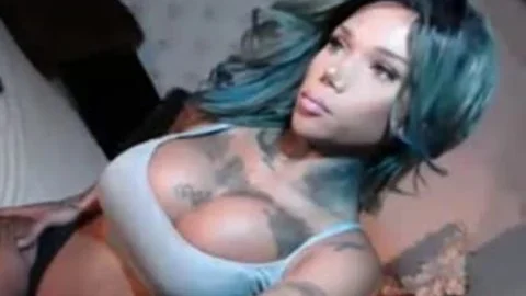 juicy humongous Columbian lady-man Shows Off