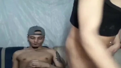 Toned man anal pokes His Transgirl On cam