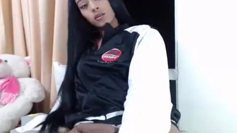 big penis latin chick Cums On Her raiment