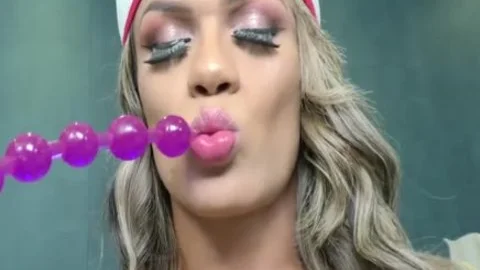 wild TS Nurse Juliana Leal Has Some wicked enjoyment With butthole Beads