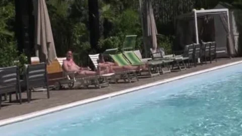 Raphaella Ferrari Takes Two dongs By The Pool