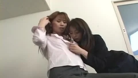 Fabulous Japanese playgirl Mami Shindo, Sayaka Kusunoki In Incredible oral joy-job JAV Clip