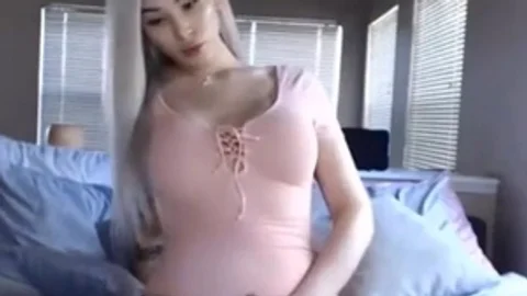busty blonde sheboy Playing With Her pecker In A delicious Leotard