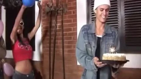 SS enormous penis Adriana Rodrigues In black suit Has Her Birthday Party