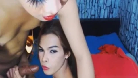 oriental tgirls Smoking previous to Hard butthole